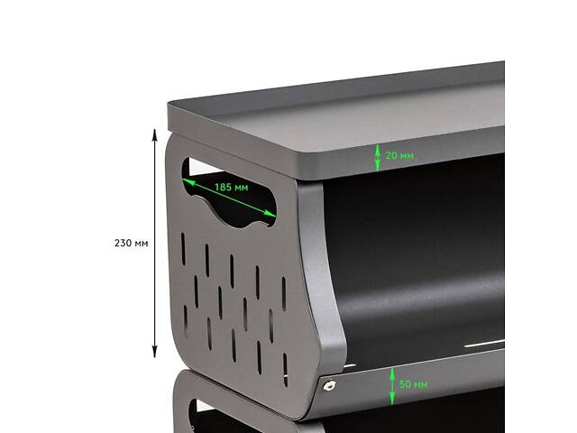 Стелаж універсаньний для зберігання триярусний 60*30*77см SW-00002259 - Фото 4