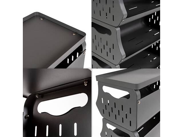 Стелаж універсаньний для зберігання триярусний 60*30*77см SW-00002259 - Фото 7