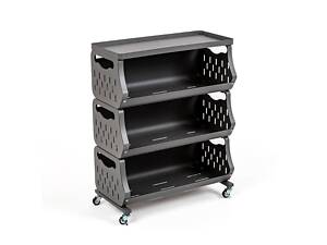 Стеллаж универсальный для хранения трехъярусный 60*30*77см SW-00002259