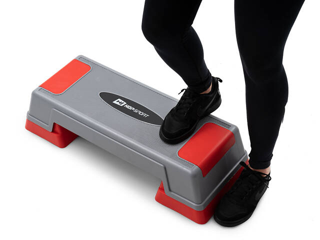Степ платформа Hop-Sport HS-PP020AS сіро-червона - Фото 3