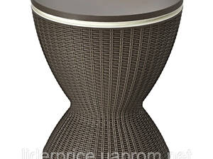 Стол-холодильник Costway Curver с регулируемой высотой 30L коричневый, Оригинал!