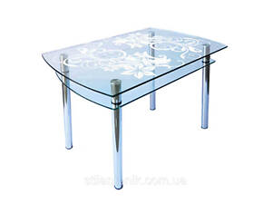 Стіл обідній сткляний КС-4 пісок №27 ТМ Антоник
