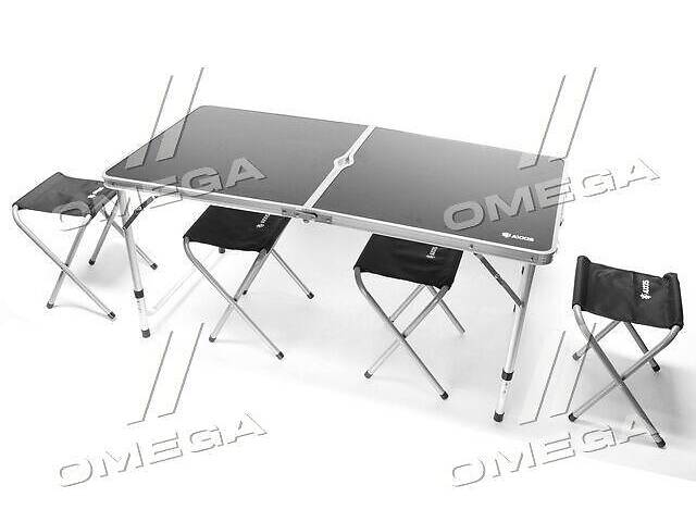 Стіл складаний 120*60 для пікніка, риболовлі + 4 стільці (комплект) ax-791 UA51