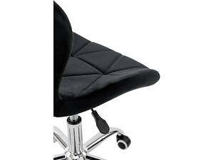 Стілець офісний Роккі, велюр чорний