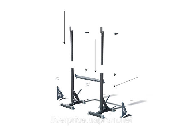 Стойки под штангу 3в1 Bugai – жим, приседания, брусья WCG, Оригинал! - Фото 4
