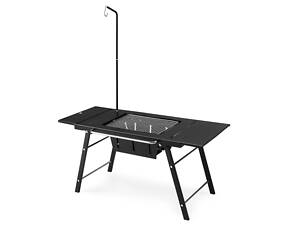 Стіл для барбекю Naturehike CNK2350CF018 сталевий Чорний