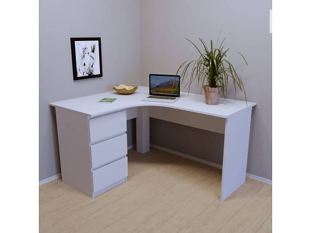 Стол компьютерный Тиса Мебель СП-111 Ш 1400 Белый