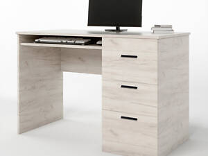 Стіл письмовий Еверест Соната (110х55х75,5) дуб крафт білий (DTM-2719)