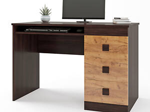 Стіл письмовий Еверест Соната венге темний + дуб крафт золотий (DTM-2175)