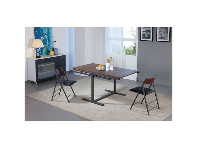 Стіл-стелаж трансформер, горіх - Фото 5