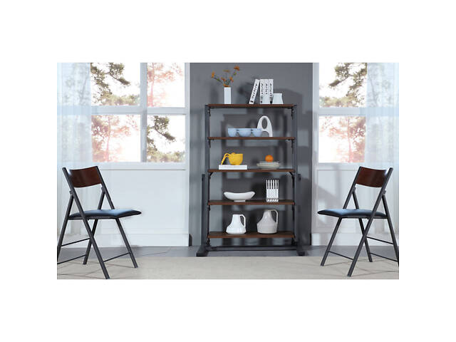 Стіл-стелаж трансформер, горіх - Фото 6