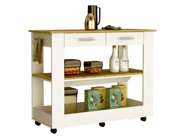 Стол-тележка 'Америкус' зефир-сиена - Фото 1