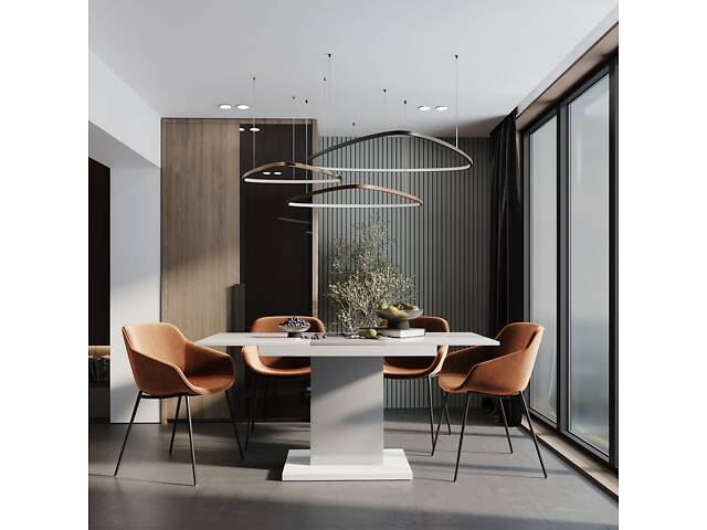 Стіл-трансформер Art in Head Boston M 1200х690х750 Білий/Білий МДФ/попелястий МДФ (TB12011619000) - Фото 3