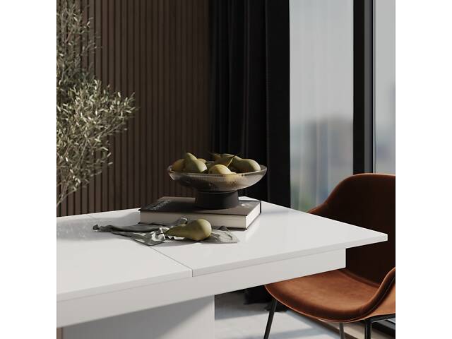 Стіл-трансформер Art in Head Boston M 1200х690х750 Білий/Білий МДФ/попелястий МДФ (TB12011619000) - Фото 4