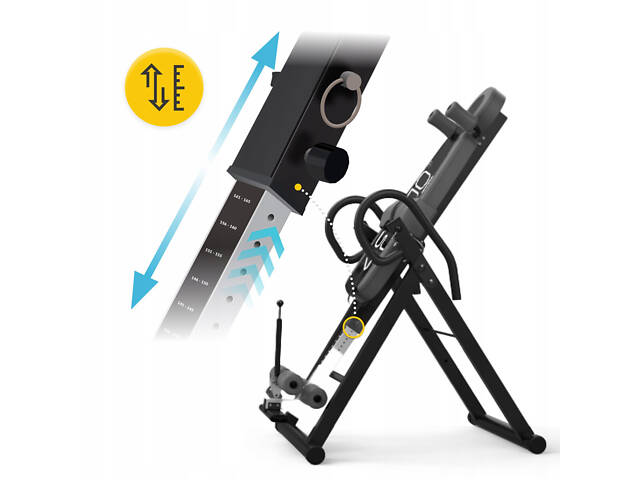 Стіл інверсійний 4FIZJO регульований Black/Grey (P-5905973401951) - Фото 6