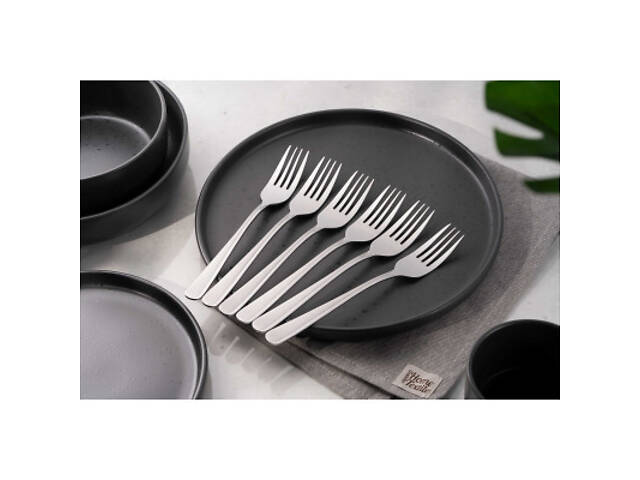 Столова вилка Ardesto Black Mars Zenith 6 шт (AR0706ZF) - Фото 2