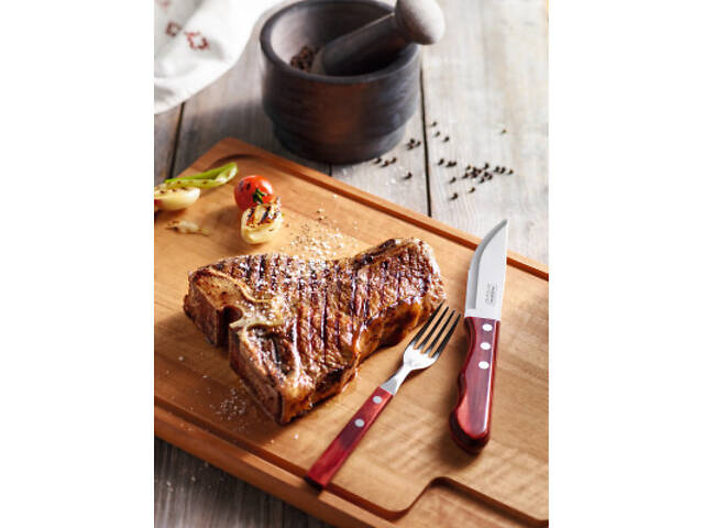 Столова вилка Tramontina Polywood 1 шт Червоне дерево (21102/470) - Фото 4