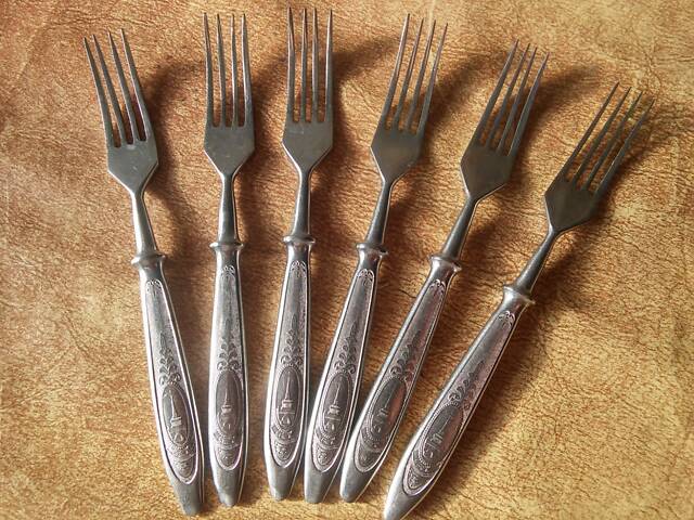 Столовые ножи и вилки нержавеющая сталь ссср - Фото 2