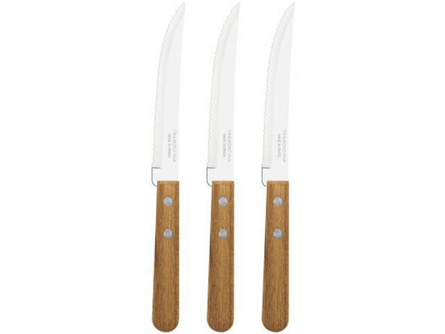 Столовий ніж Tramontina Dynamic для стейка 127 мм 3 шт (22300/305) - Фото 3