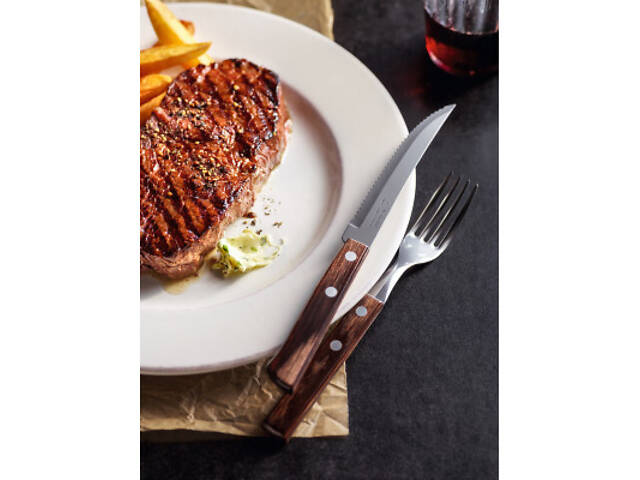 Столовый нож Tramontina Polywood для стейка 127 мм 1 шт Горіх (21100/495) - Фото 2