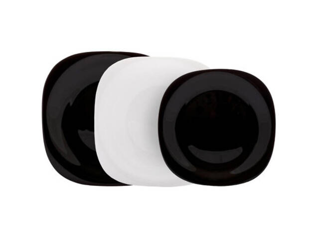 Столовый сервиз Luminarc Carine ЧорнеБіле 18 предметів (N1489) - Фото 1