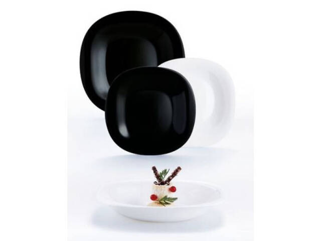 Столовый сервиз Luminarc Carine ЧорнеБіле 18 предметів (N1489) - Фото 2