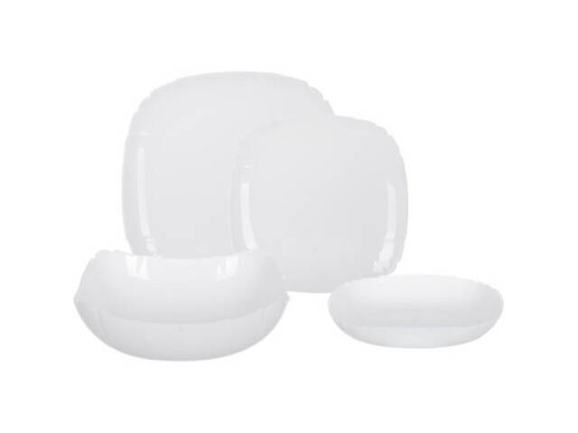 Столовый сервиз Luminarc Lotusia Білий 19 предметів (V1097) - Фото 1