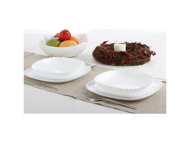 Столовый сервиз Luminarc Lotusia Білий 19 предметів (V1097) - Фото 3