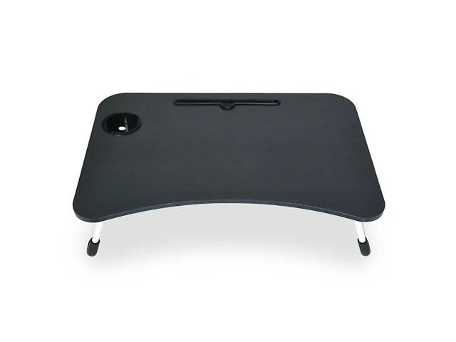Столик-підставка для сніданків і ноутбука, складаний, під планшет 23 дюйми, зі знімним підсклянником - Фото 7