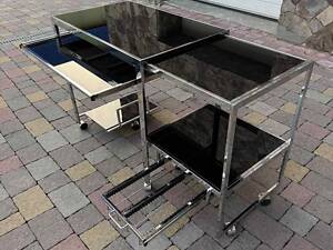 Столик-трансформер, розкладень, на коліщатках. Комп'ютерний. Виготовлений в Німеччині ?? Є клеймо. На почат