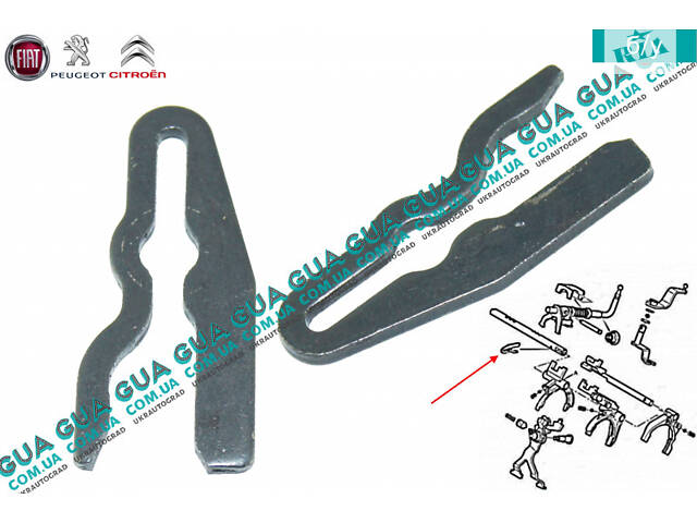 Стопорная пластина вилки 1-2, 3-4 передачи КПП 254914 Citroen/СИТРОЭН JUMPY 1995-2004/ДЖАМПЫ 1, Citroen/СИТРОЭН JU