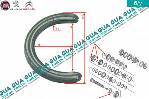 Стопорное полукольцо КПП ( полумесяц КПП ) 9620395580 Citroen / СИТРОЭН JUMPER 1994-2002 / ДЖАМПЕР 1, Citroen / СИТРОЭН 