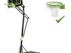 Стойка баскетбольна мобільна EXIT Galaxy black + кільце з амортизацією