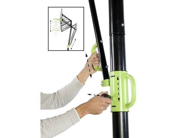 Стойка баскетбольна мобільна EXIT Galaxy black + кільце з амортизацією - Фото 3