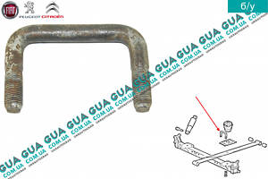 Стремянка / скоба крепления задней рессоры ( 14x1.5x60x80 ) (стальная рессора ) 1 шт 1304637080 Citroen / СИТРОЭН JUMPE
