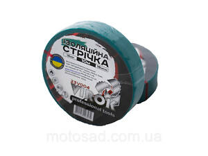 Стрічка ізоляційна VIROK : 15мм х 10 м x 0,18 мм ЗЕЛЕНА [15/240]