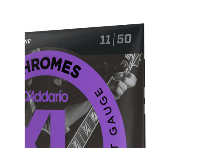 Струни для гітари D'Addario XL Chromes Jazz Light (11-50) (ECG24) - Фото 4