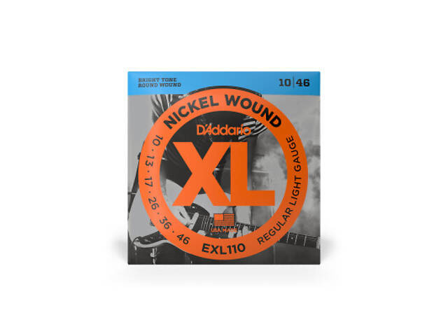 Струни для гітари D'Addario XL Nickel Wound Regular Light (10-46) (EXL110) - Фото 1