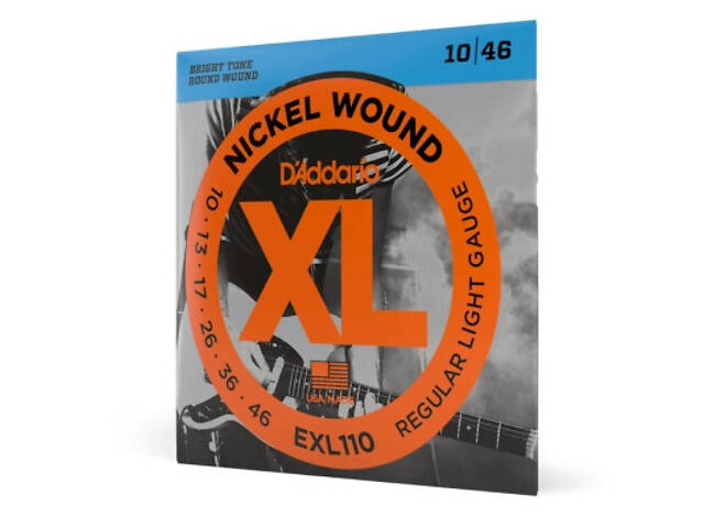 Струни для гітари D'Addario XL Nickel Wound Regular Light (10-46) (EXL110) - Фото 2