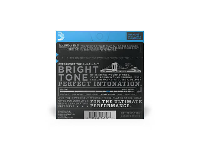 Струни для гітари D'Addario XL Nickel Wound Regular Light (10-46) (EXL110) - Фото 3