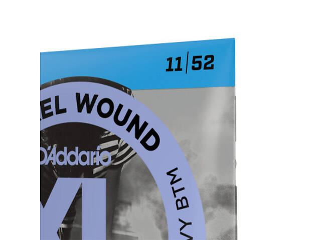 Струни для гітари D'Addario XL Nickel Wound Medium Top / Heavy Bottom (11-52) (EXL116) - Фото 4