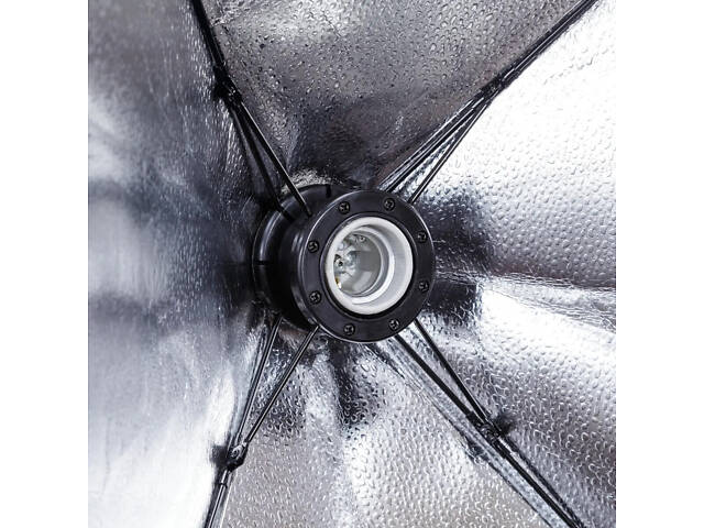 Студийный свет RESTEQ с патроном E27 и софтбоксом 50x70 см для фотостудии с регулируемой стойкой 2.2 м для профессиональ - Фото 7