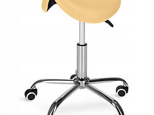 Стілець для майстра 4FIZJO Ergo регульований, без спинки, на коліщатах Beige (P-5907739319623)