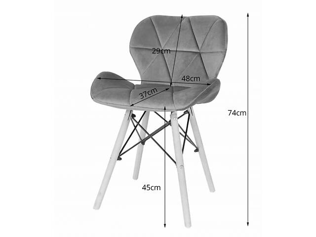 Стілець Just Sit RIPIANO Velvet Зелений - Фото 4