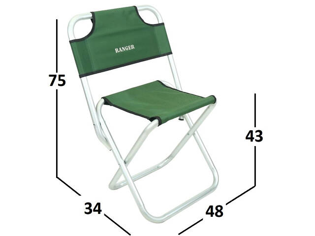 Стілець складаний Ranger Sula Alum (Арт. RA 4421) Крісло туристичне складне на риболовлю - Фото 4