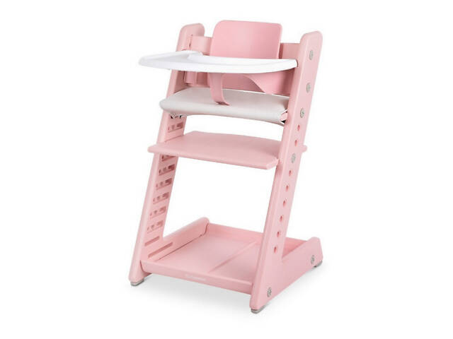 Стульчик для кормления ME1101, многоступенчатый, розовый.