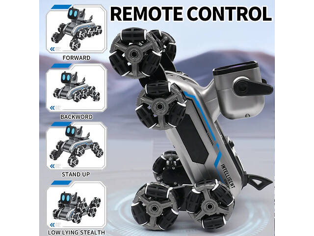 Stunt eight-wheel robot dog Восьмиколісний трюковий собака-робот - Фото 4
