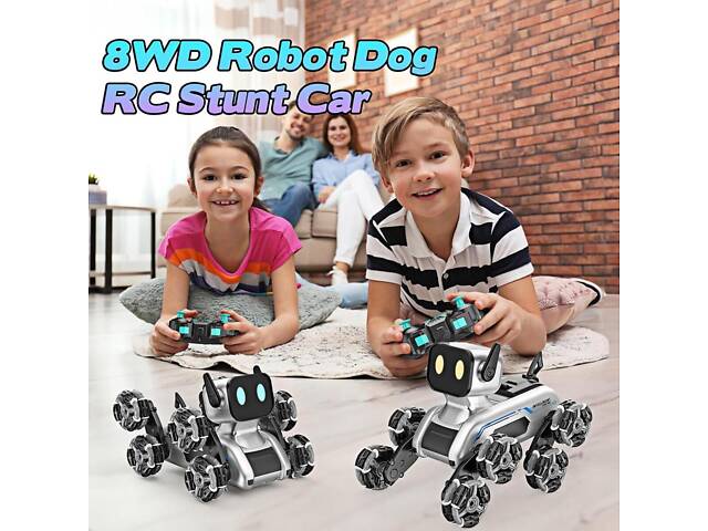 Stunt eight-wheel robot dog Восьмиколісний трюковий собака-робот - Фото 6