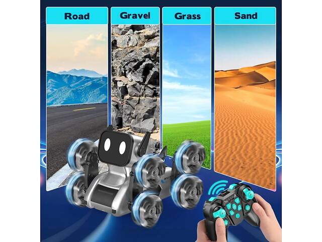 Stunt eight-wheel robot dog Восьмиколісний трюковий собака-робот - Фото 8