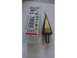 Ступенчатое шаговое сверло Richmann C9262 4-32 мм по металлу HSS